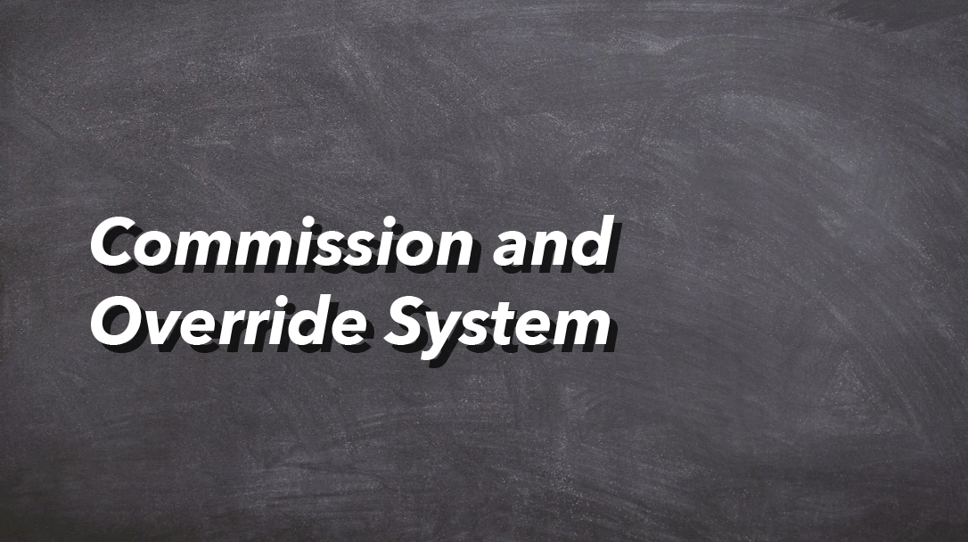 Commission and Override System